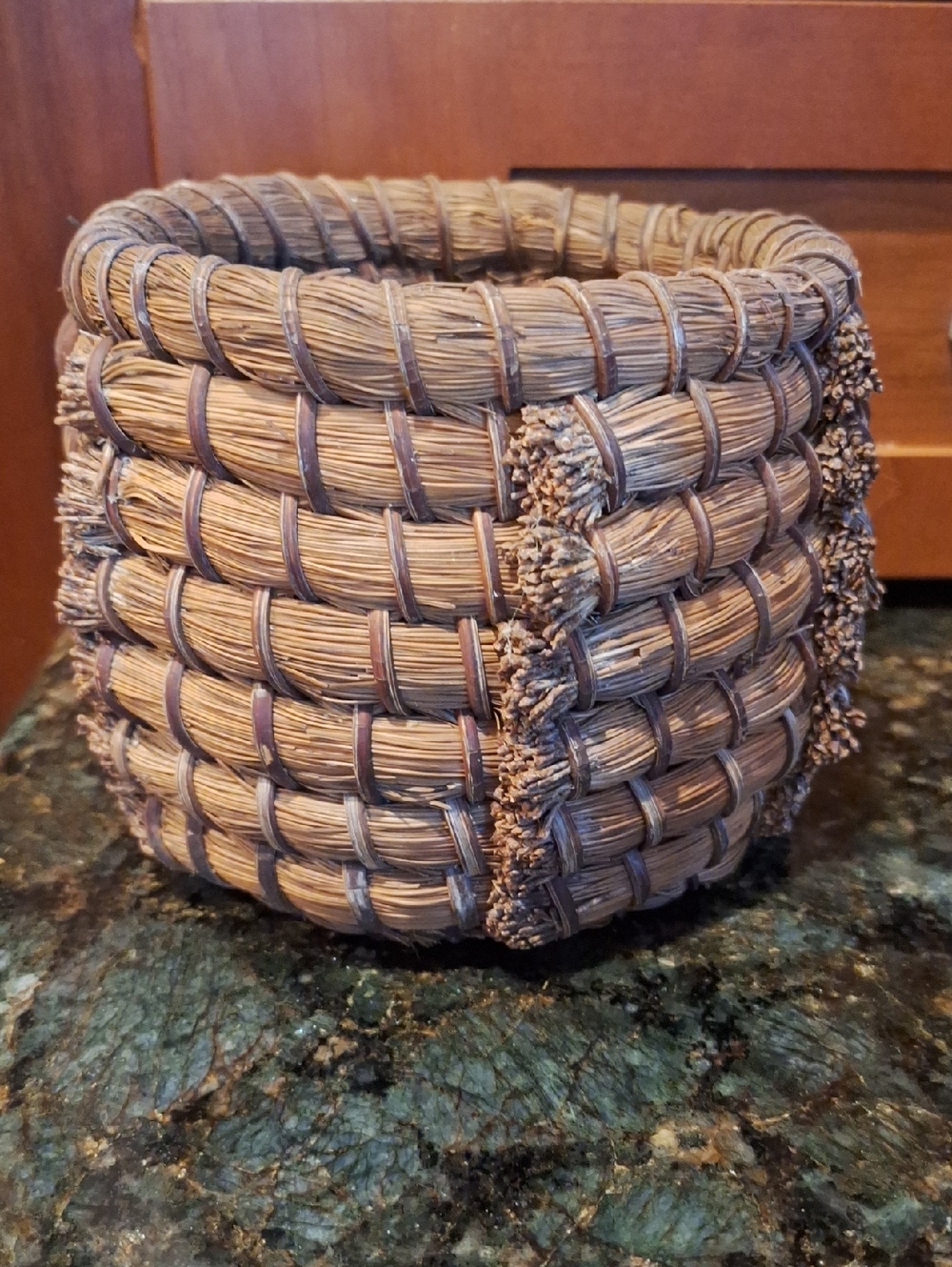 Handwoven Natural Pineneedle Basket